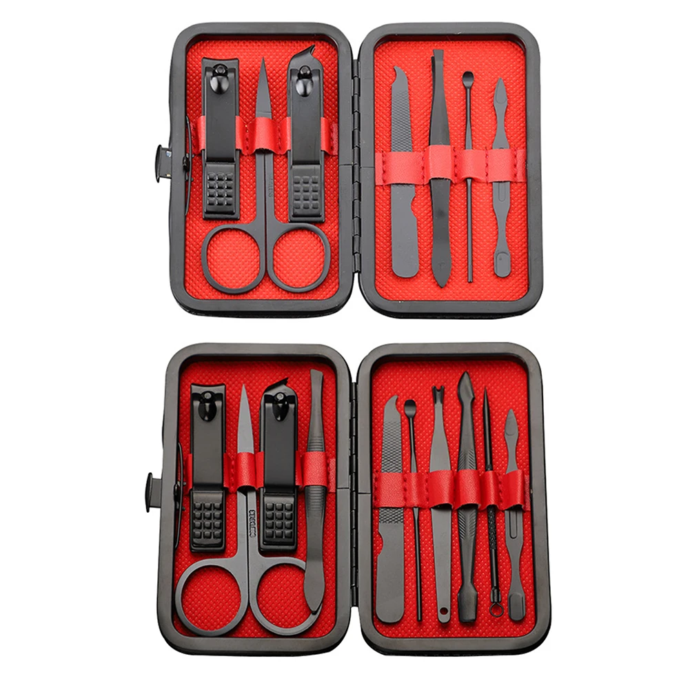 Professional Manicure Nail Clippers Carbon Steel Nail Trimmer Cutter Tool Set Portable Convenient for Outdoor Traveling Business