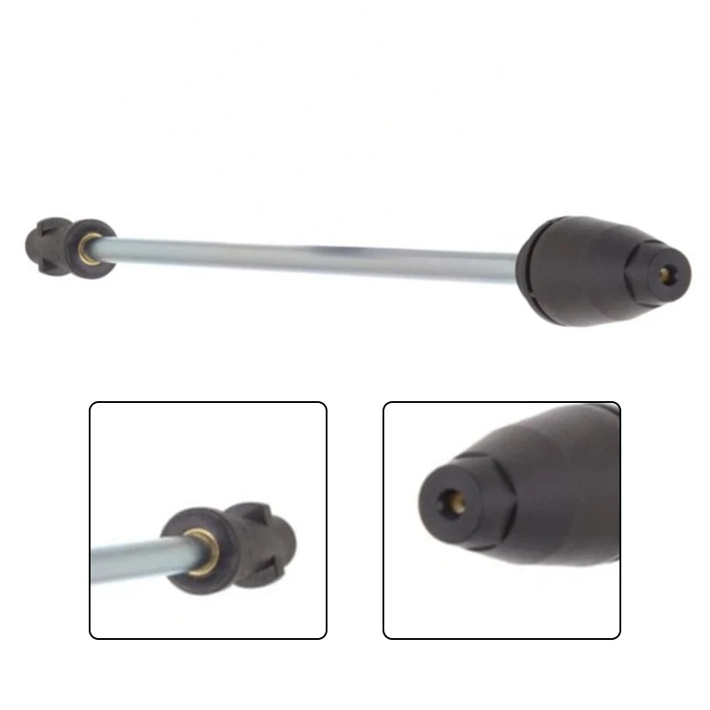 Rotary Spray Rod 48CM Extension Pole for High Pressure Cleaning Tools Lightweight Nylon Copper Stainless Steel