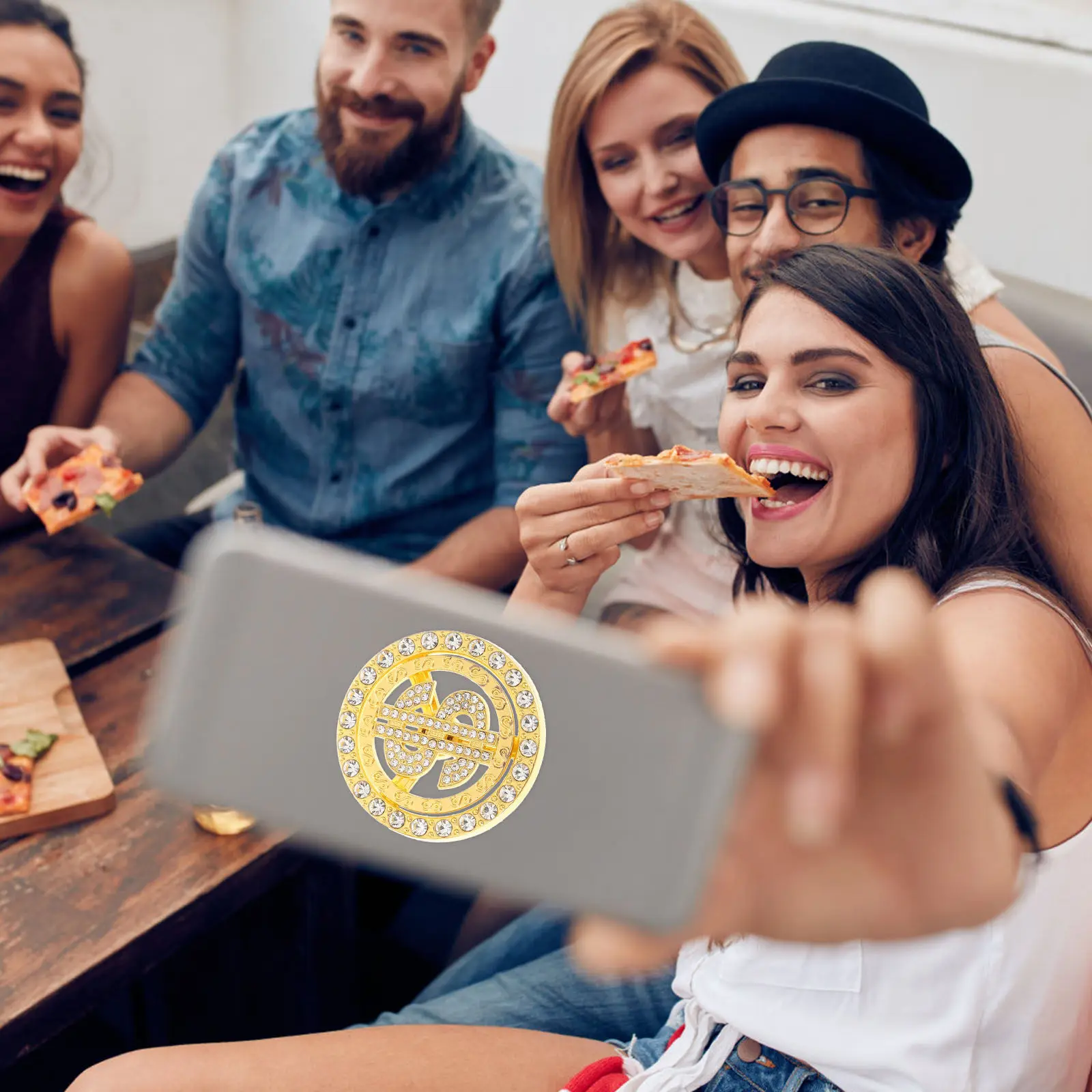 

2 шт. миниатюрные гироскопы-вертушки с символом доллара США, уникальные, легкие, портативные, креативные, для DIY-проектов, декора, подарков, игрушек