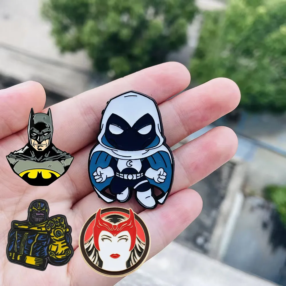 

Classic Movies Avengers Anime Brooch Cartoon Lapel Pin Decoration Applicable To Clothes Collar Backpack Accessories Badge Gifts