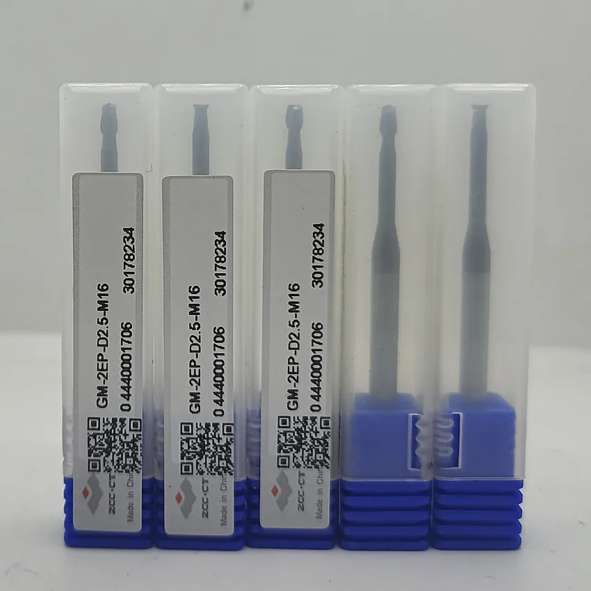 

GM-2EP-D2.5-M10/GM-2EP-D2.5-M12/GM-2EP-D2.5-M16 ZCC.CT GM-2EP Two edge straight shank long neck short edge flat end mills