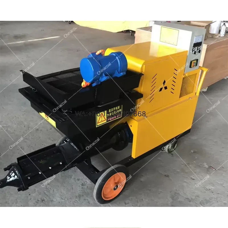 Wmwmnu Portable Mortar Putty Sprayer for Cement Plaster Paint and Grouting with Core Components Including Engine and Pump