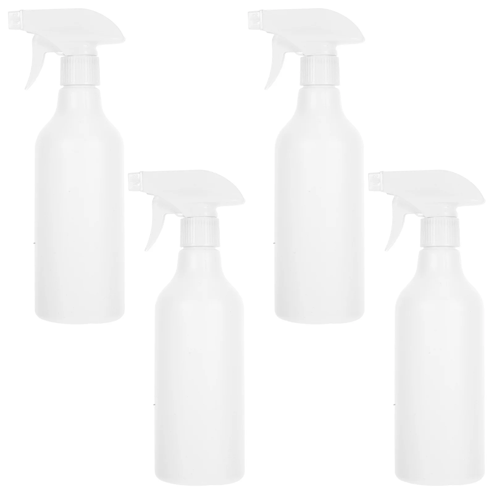 

4Pcs Refillable Plastic Spray Bottles 500ml Fine Mist Sprayers for Cleaning Gardening Hairstyling Skin Care Plant Water Mister