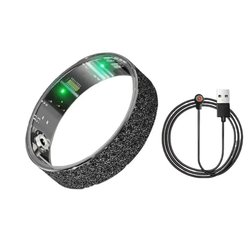 V3 Smart Ring Ultra Thin Matte Finish Heart Rate Blood Oxygen Monitor Sleep Tracker Step Counter Fitness Health Wearable for
