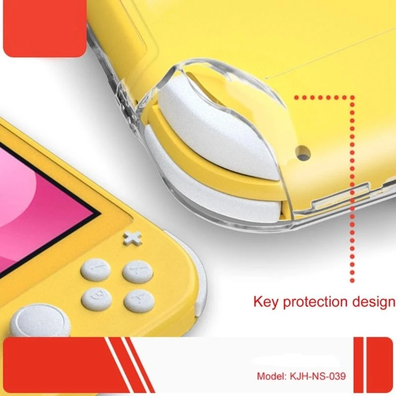 Consola Case PC Transparente Cabeza manga protector amortiguadores transparentes con soporte conveniente para Switch