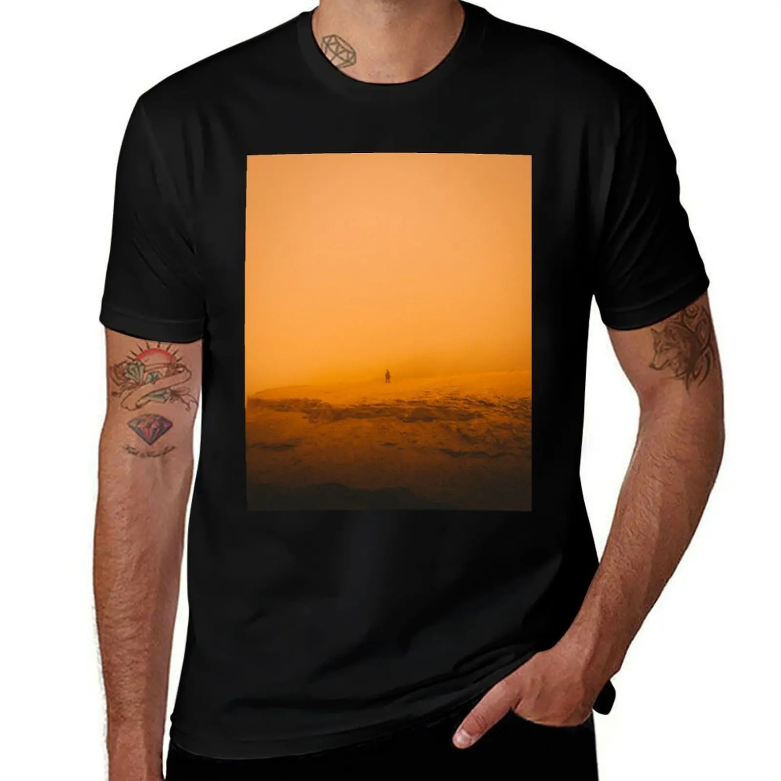 Isolation in Orange T-Shirt Lightweight Hiking T-Shirt