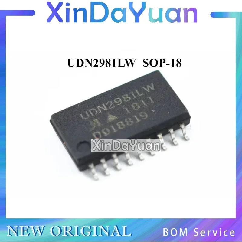 5 pcs  UDN2981LW-T UDN2981LW   SOP-18  High Voltage and High Current Source Driver