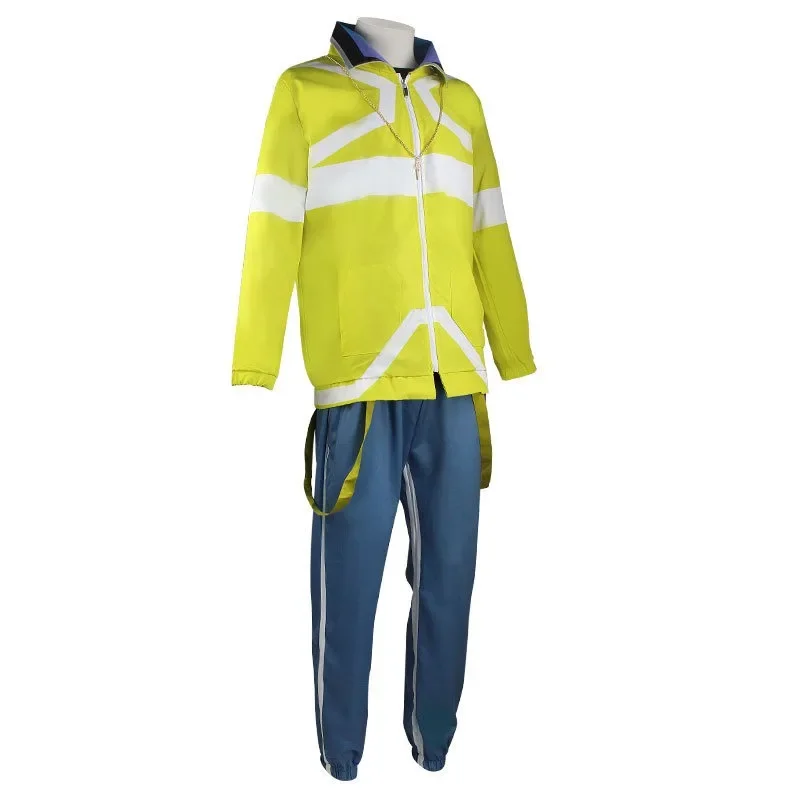 لوسي ديفيد زي أنيمي سايبربانك نمط الملابس سترات باردة أصفر أسود لعب الأدوار الزي حفلة الهالوين للجنسين الرجال النساء