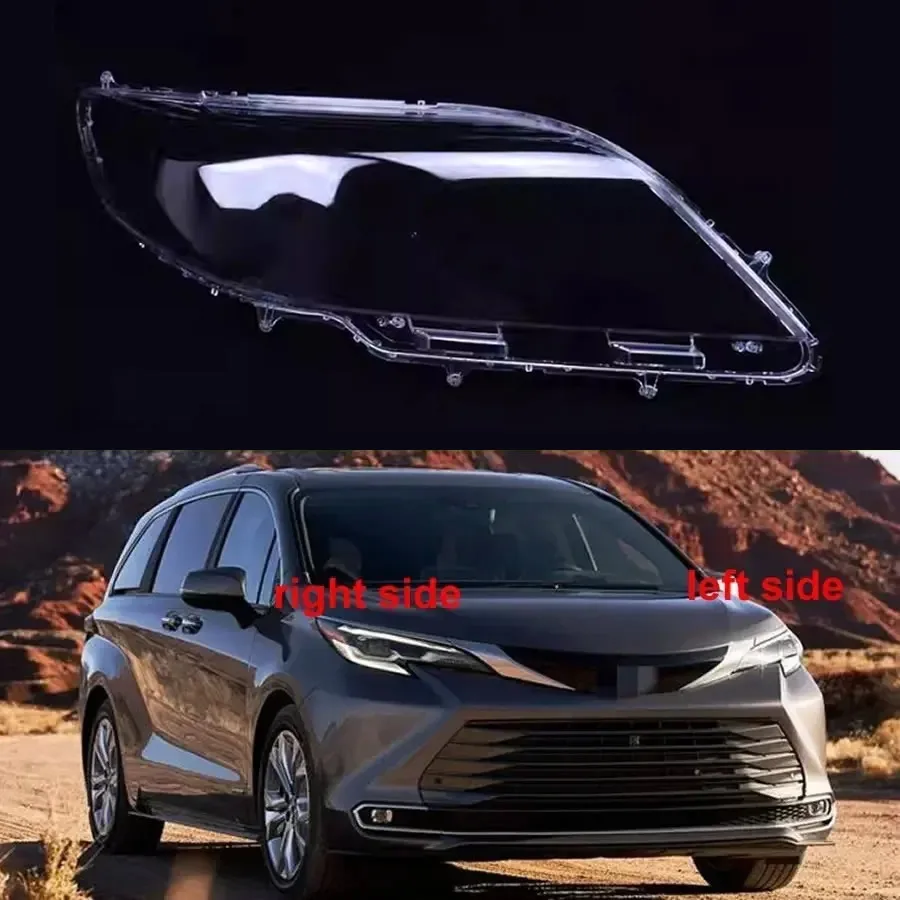 

For Toyota Sienna 2011 2012 2013 2014 2015 Car Accessories Headlight Lens Cover Transparent Lampshade Headlamp Shell Plexiglass