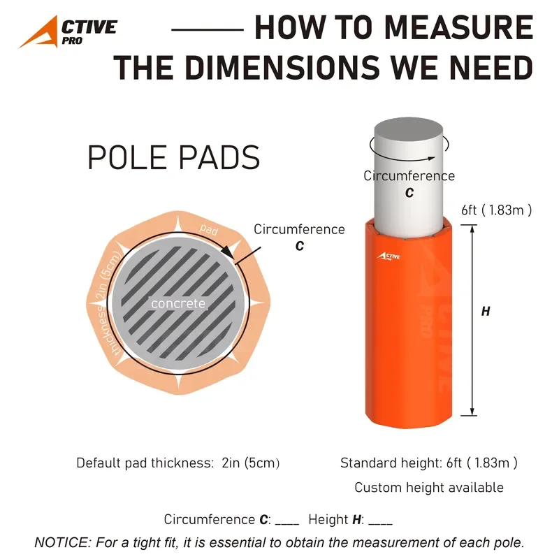 Custom Round Flexible Cylinder Protective Pad for Indoor Basketball Court Anti Impact Column Guard Soft Foam Safety Cushion