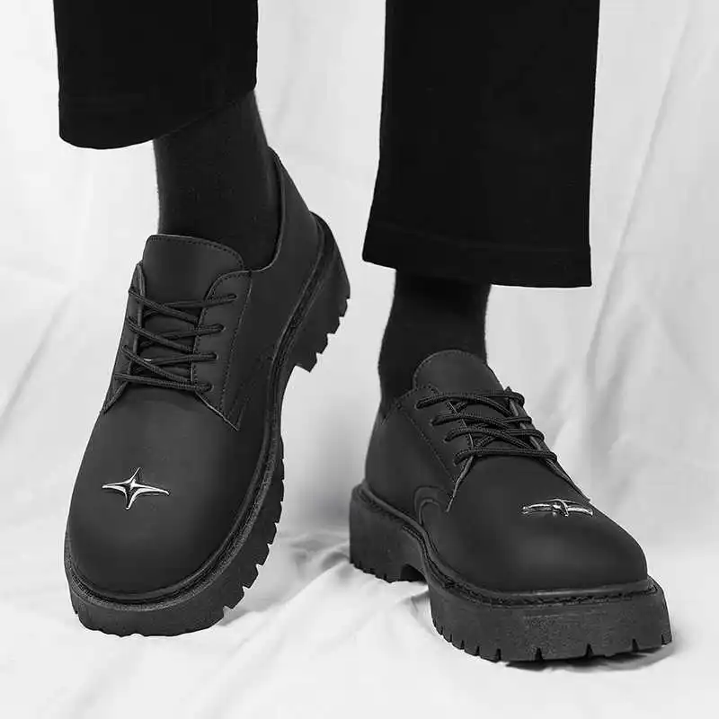 Botas Largas de Hombre con Punta Redonda, Estilo Mocasín, Zapatillas Deportivas de Alta Gama, Estilo Lujoso, Deportivas de Segunda Mano