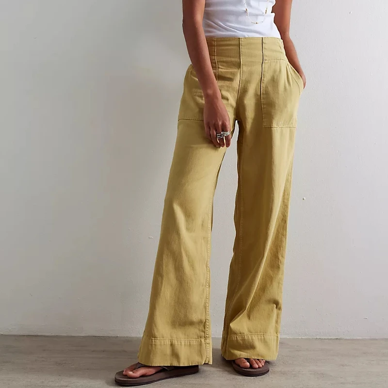 

Combhasaki женские мешковатые свободные джинсовые длинные брюки повседневные однотонные эластичные брюки с низкой талией и широкими штанинами Y2k винтажные джинсовые брюки