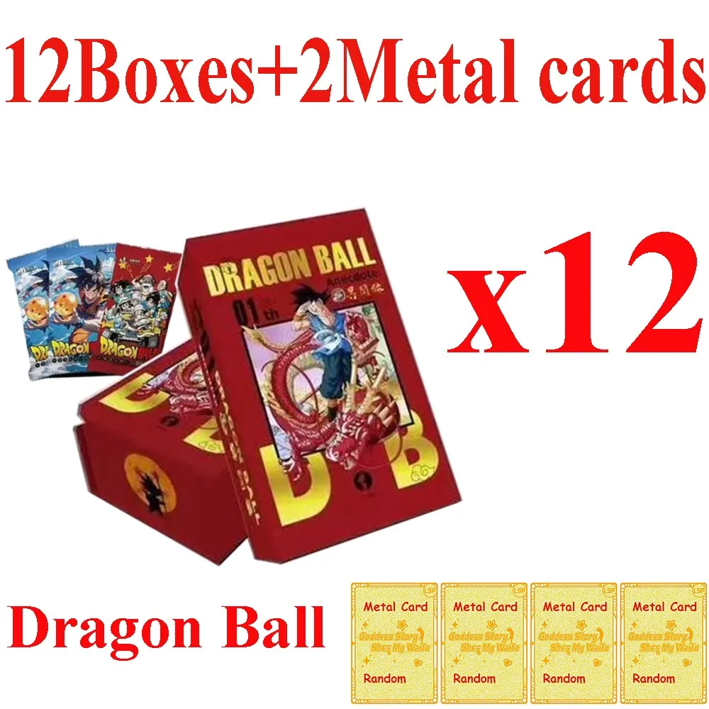 

New The Anecdote Dragon Ball Collection Cards Mystery Record Super Saiyan Son Goku Laser Ticket SSP Card For Children Gift Toy