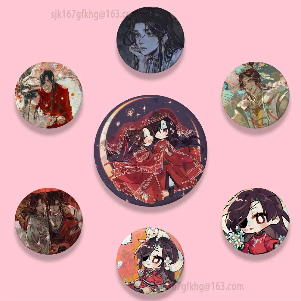 

Anime Tian Guan Ci Fu 32/44/58mm Handmade Pins Round Brooch Badge Backpacks Clothes Jewelry Gifts