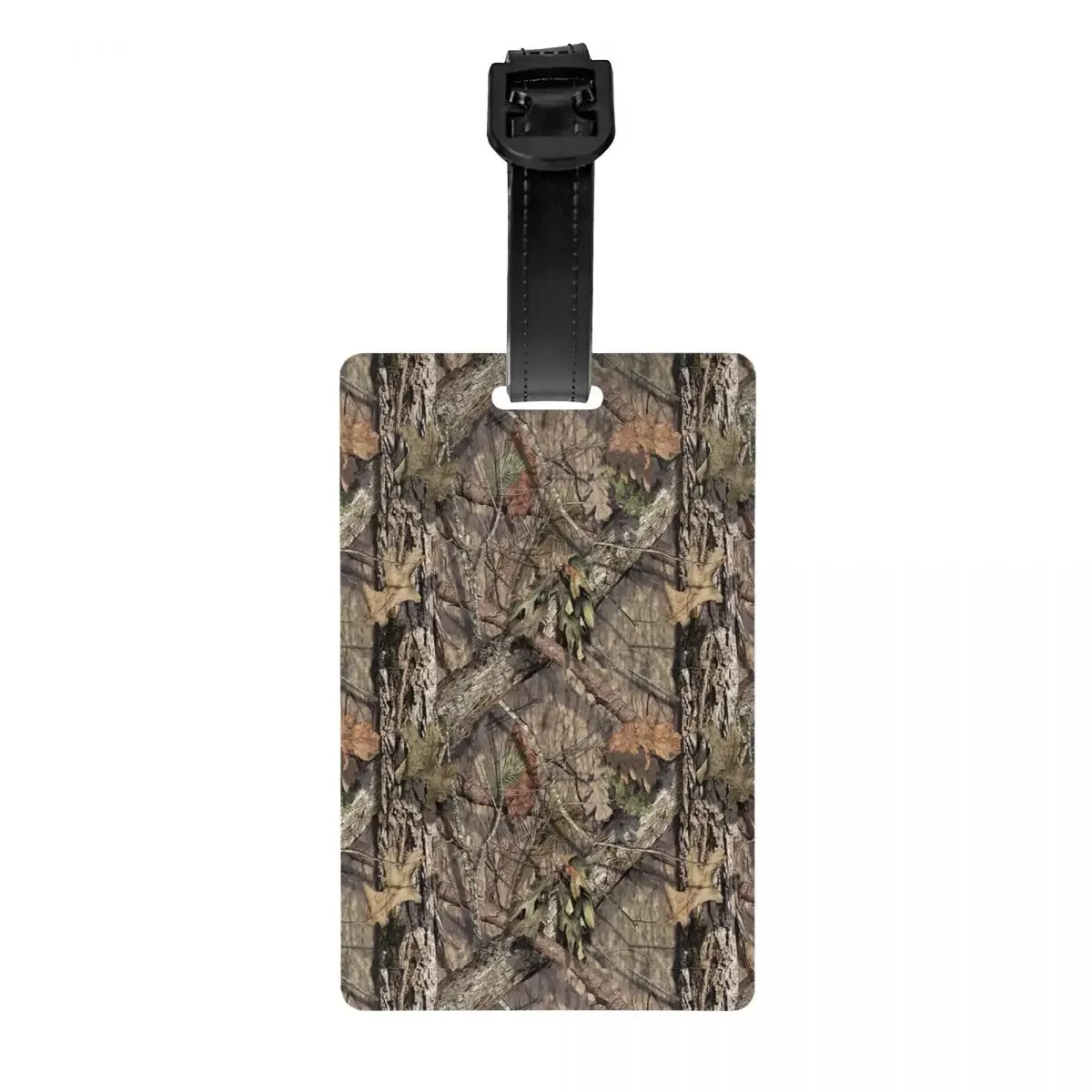 

Custom Hunting Camo Tree Camouflage Pattern Luggage Tag Suitcase Baggage Privacy Cover ID Label