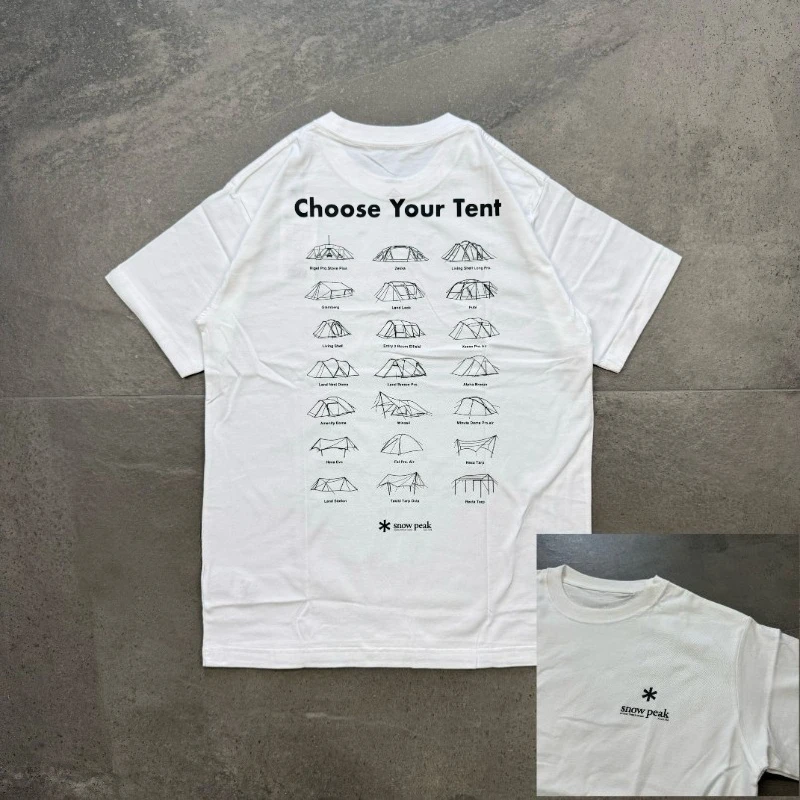 Korean Trendy Brand Summer New Print Outdoor Camping Leisure Short-sleeved T-shirt Pure Cotton Leisure Vacation Unisex