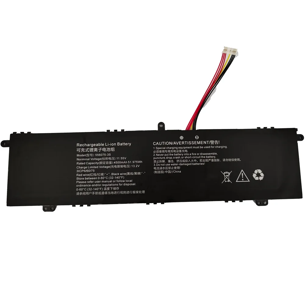556075-3S 11.55V 51.975Wh 4500mAh Laptop Battery For Jumper 556075-3S
