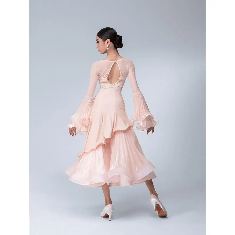 2025 Woman Modern Dance Skirt Set National Standard Dance Waltz Dress Ballroom Dance Costumes B036+S024