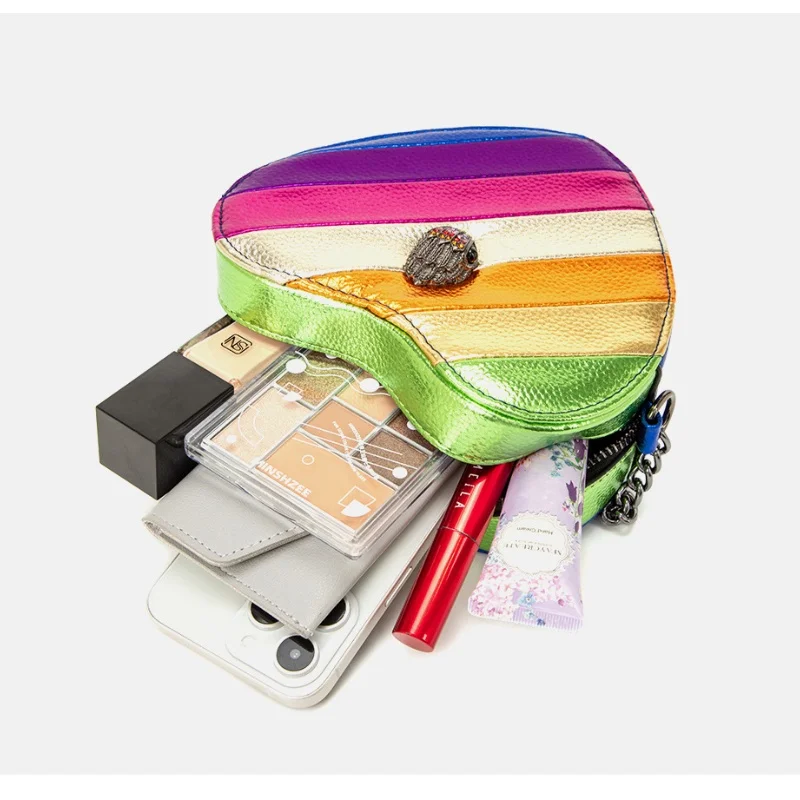 KURT GEIGER LONDEN Eagle Head Schoudertas Contrast Rainbow Splice Crossbody Tas Nieuwe Merk Designer Handtas Mode Damestas