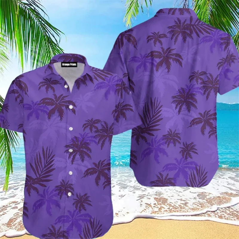 Summer New Beach Męskie koszule Game GTA Tommy Same Style Hawaiian Shirt 3D Print Casual Holiday Short Sleeve Oversized Streetwear