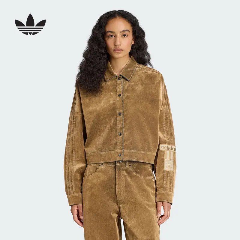 Adidas Winter New Sports Modern Trendy Coat Women's Velvet Jacket JY2393