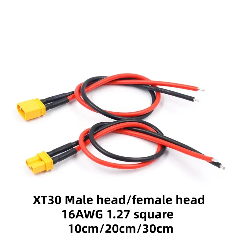 1pcs XT60/XT60H/XT30U Female Male Connector With 10CM 16AWG Silicone Wire for Rc Lipo battery Rc Drone Car Boat