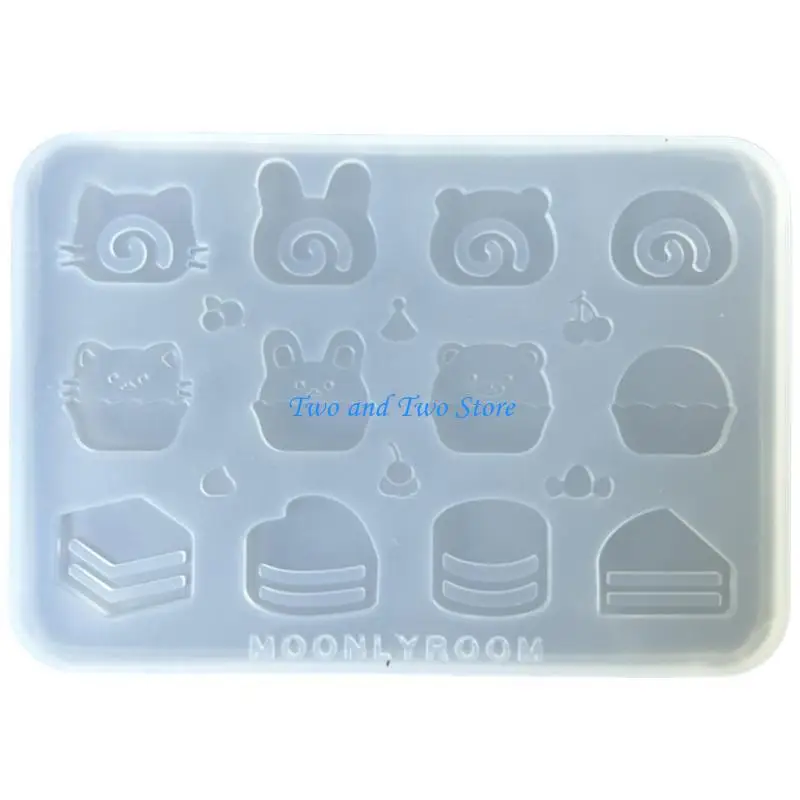 

HX6F Sturdy Accessory Molds Suitable for Craft Epoxy Charm Flexible Mold for Projects