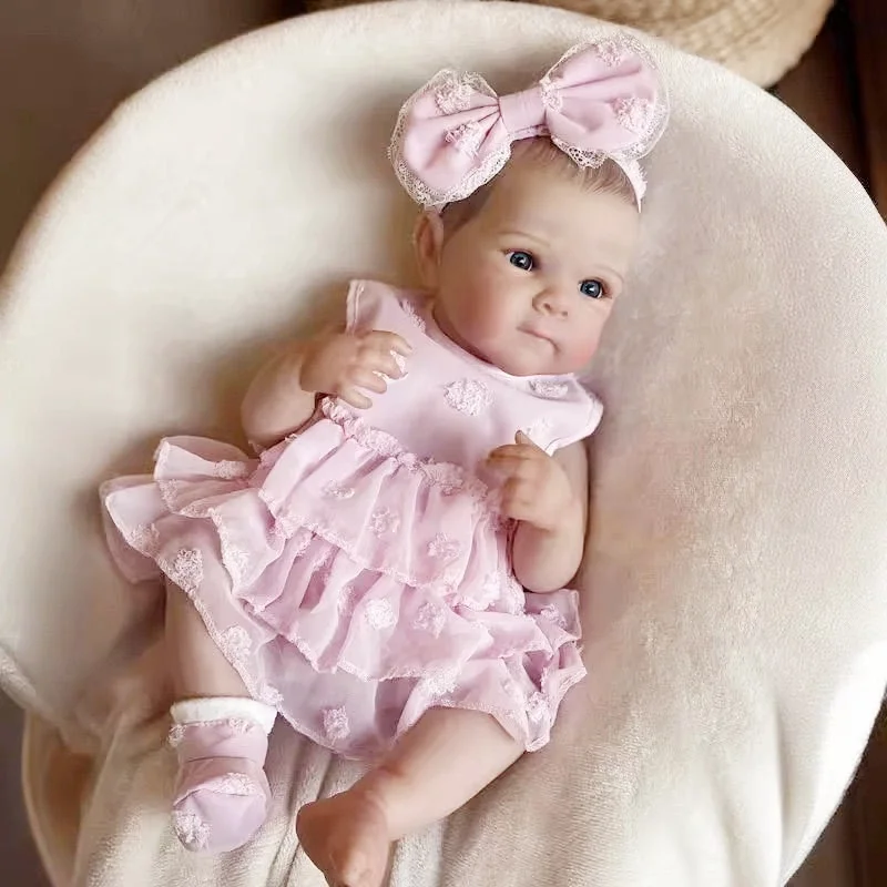 

18inch Girls Bettie Full Silicone Vinyl Bebe Reborn Lifelike Painted Soft Skin Doll For Children'S Gifts