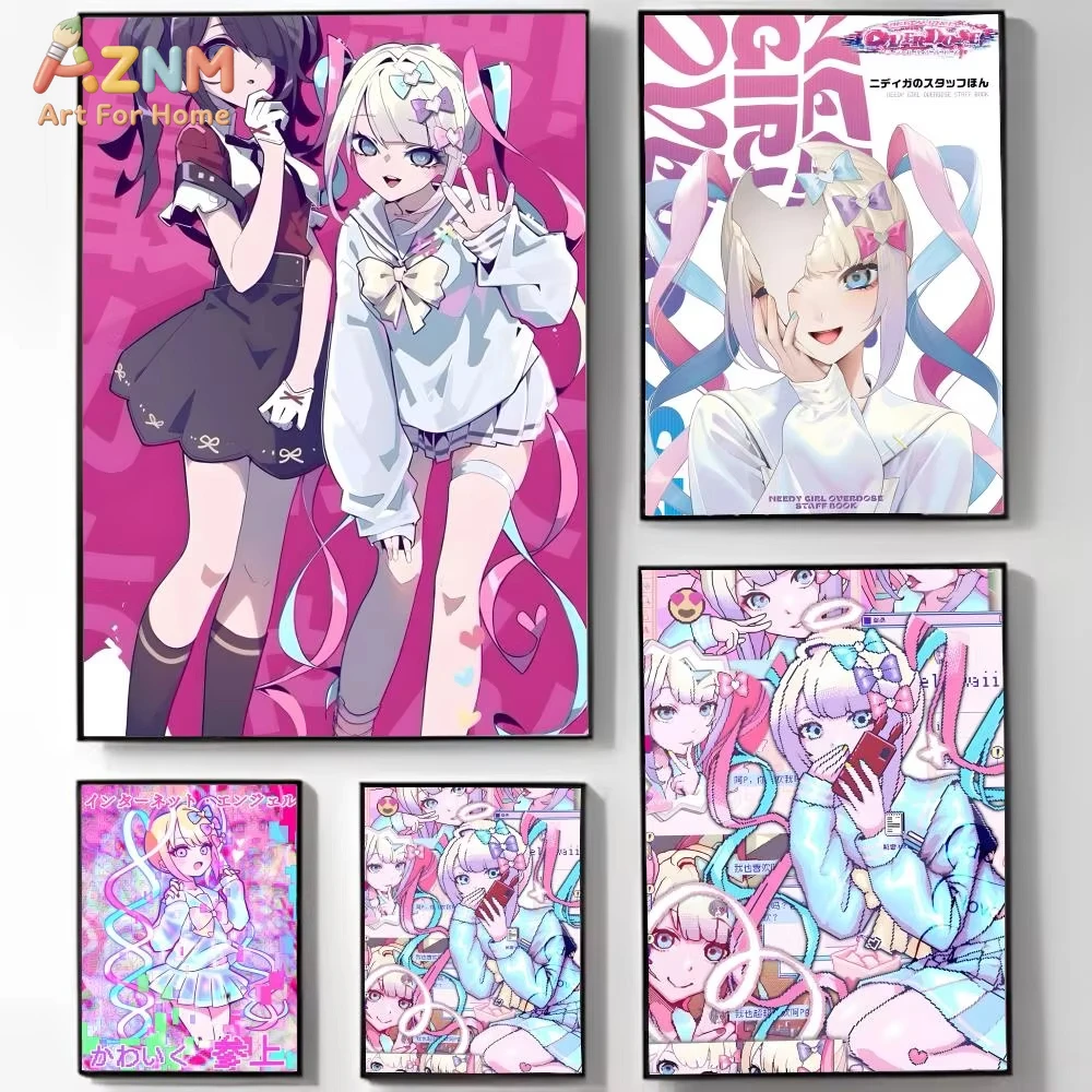 1pc N-Needy Streamer O-Overload Poster Poster High-definition Art  Waterproof Home Decoration