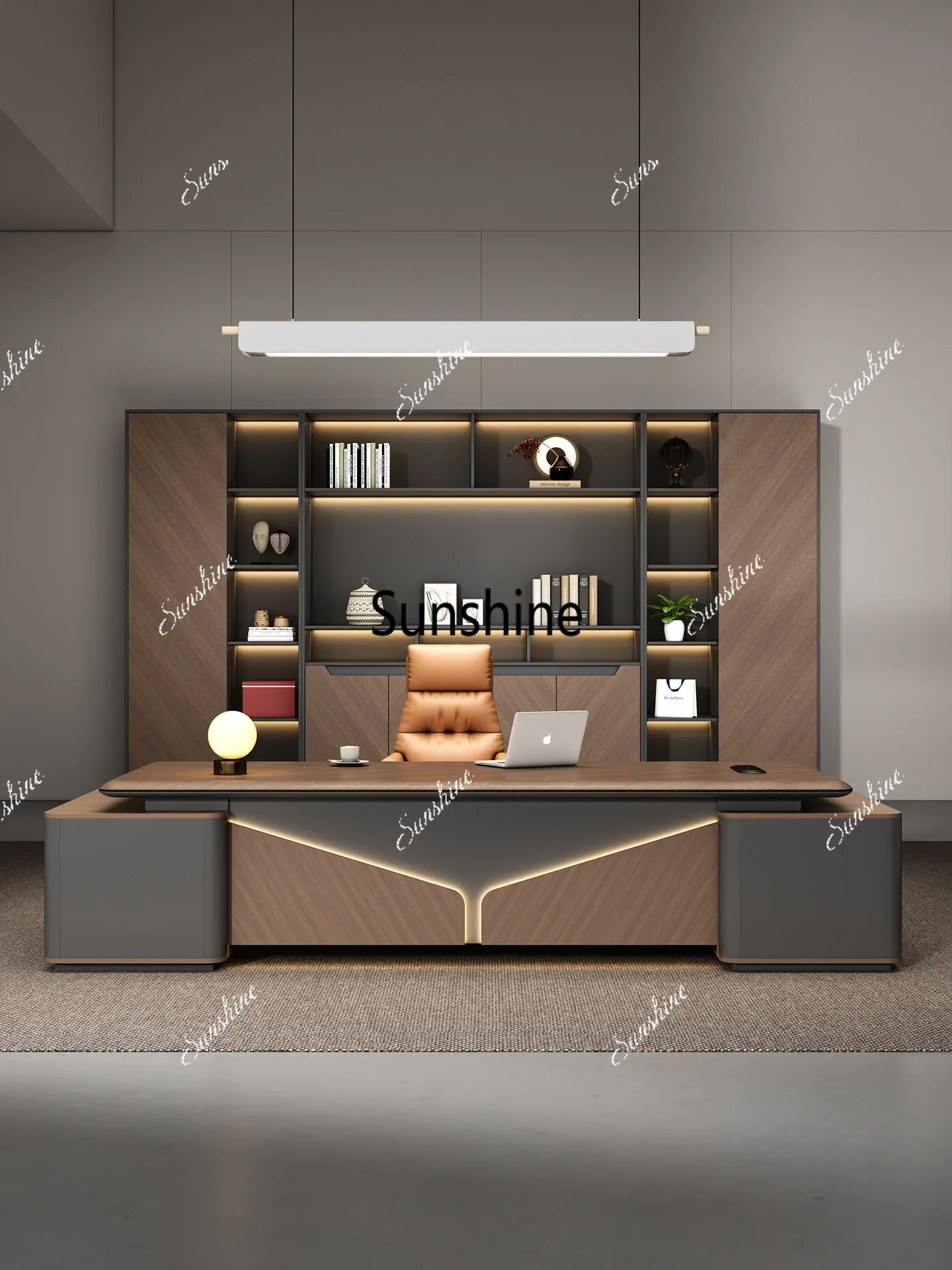 Light luxury high-end desk President Chairperson Ban Tai T*