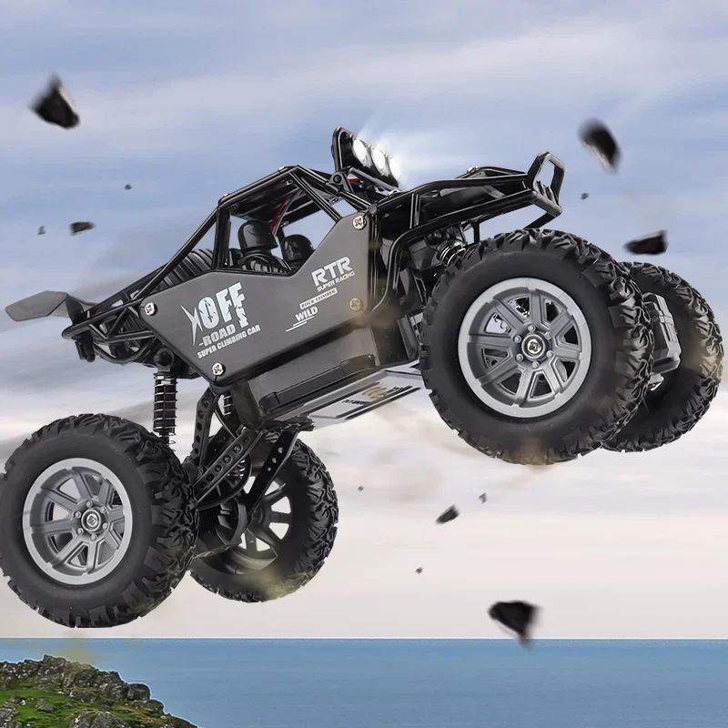 Rc Car Off Road Wireless Remote Control 1:20 Alloy Climbing Car Lights Children Four-way Climbing Car Toy Model