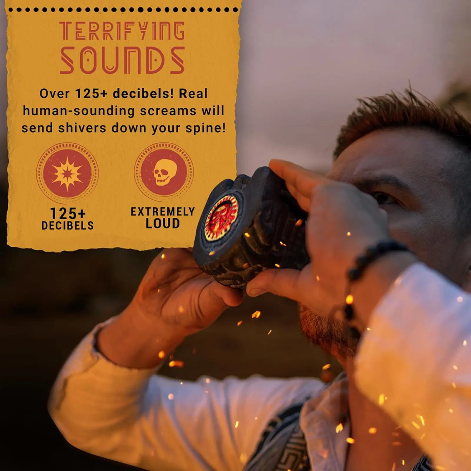 

Свисток-призрак, громкий декоративный свисток, готический звуковой генератор, новинка, ужас, смерть, коллекционный для детей, взрослых, молодежи, розыгрыш на Хэллоуин