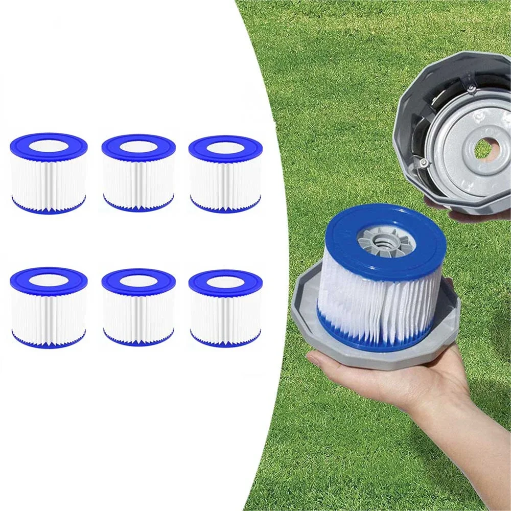 

2/4/6pcs for Lay Z Lazy Hot Tub Spa Pool Miami Vegas Monaco Cartridge Filters VI Outdoor Garden Spas Pool Filters Cleaning Tool