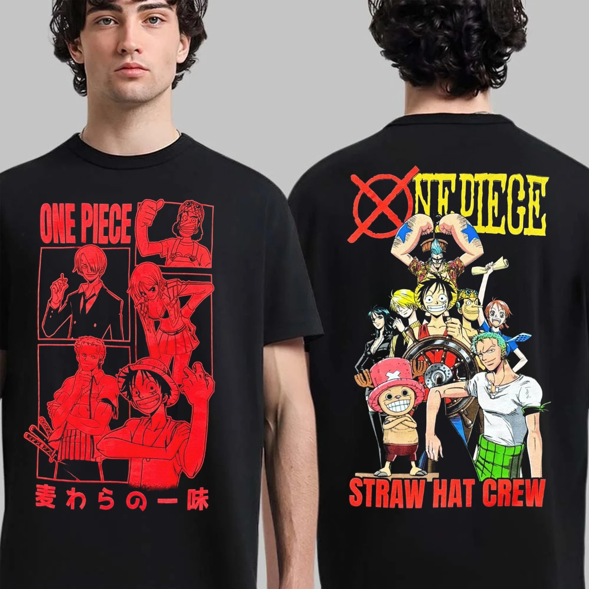 One Piece Anime T Shirt Men Women Cotton Short Sleeve Tee Tops 2026 Summer Luffy Zoro Sanji Graphic Print Streetwear Casual Y2k