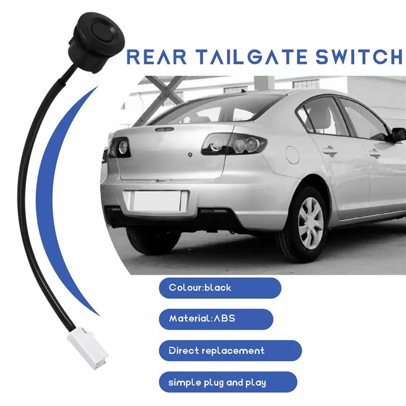ABQB-NEW For Mazda 3 2010 2011 2012 2013 Mazda3 Hatchback Rear Liftgate Tailgate Hatch Switch Button BBN9624B0C08