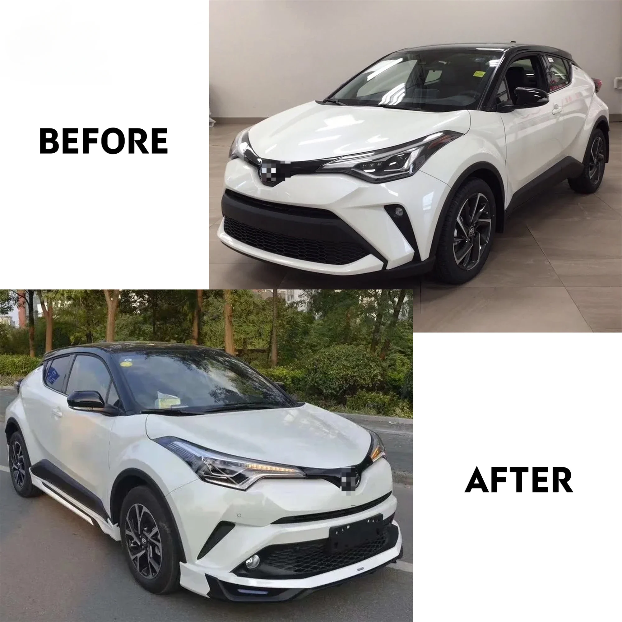 Car Exterior Protector Auto Accessories Front Rear Bumper Side Skirts Body Kit for Toyota CHR Car Bodykit Factory Direct
