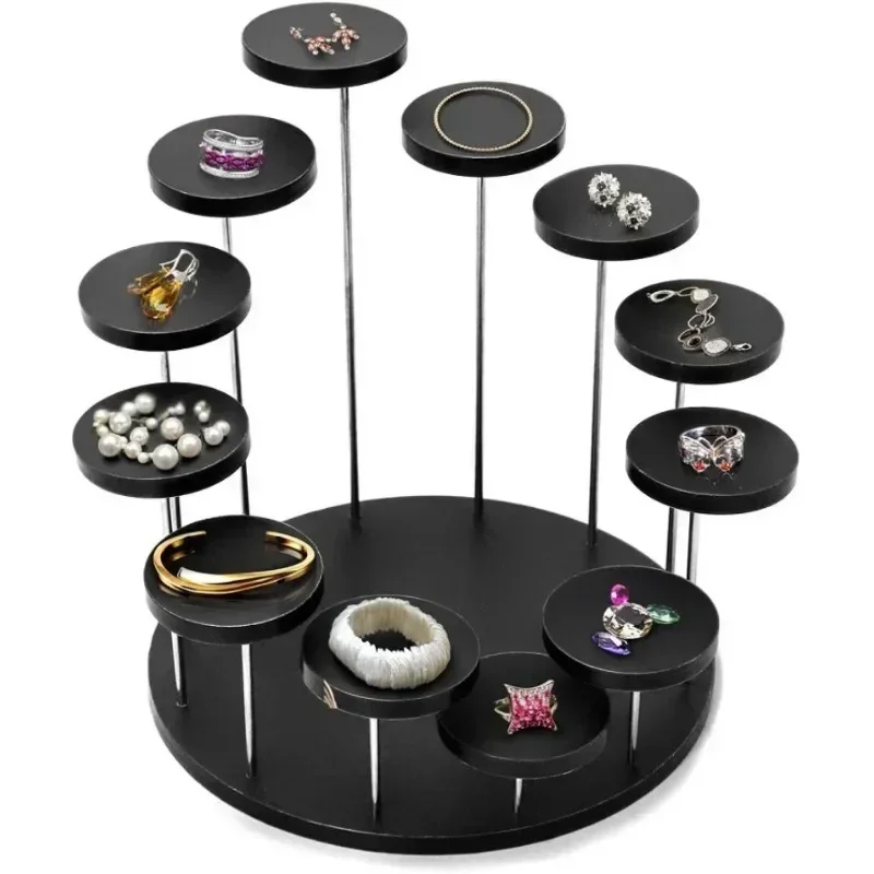 Acrylic Multi-layer Display Rack Circular Rotating Ring Jewelry Display Rack Cake Dessert Afternoon Tea Meal Stand Suspended