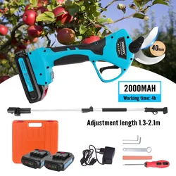 SC-8605 21V Cordless Lithium-ion Progressive Pruning Shear Efficient scissors Bonsai Electric Tree Branches garden tools