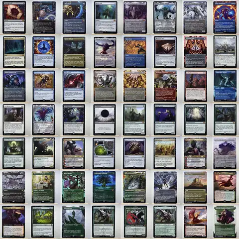 KHM AFR 2X2 HOLO9-002 Tcg proxy magic cards Smothering Tithe Bloom Tender City of Brass Damnation City of Brass gather