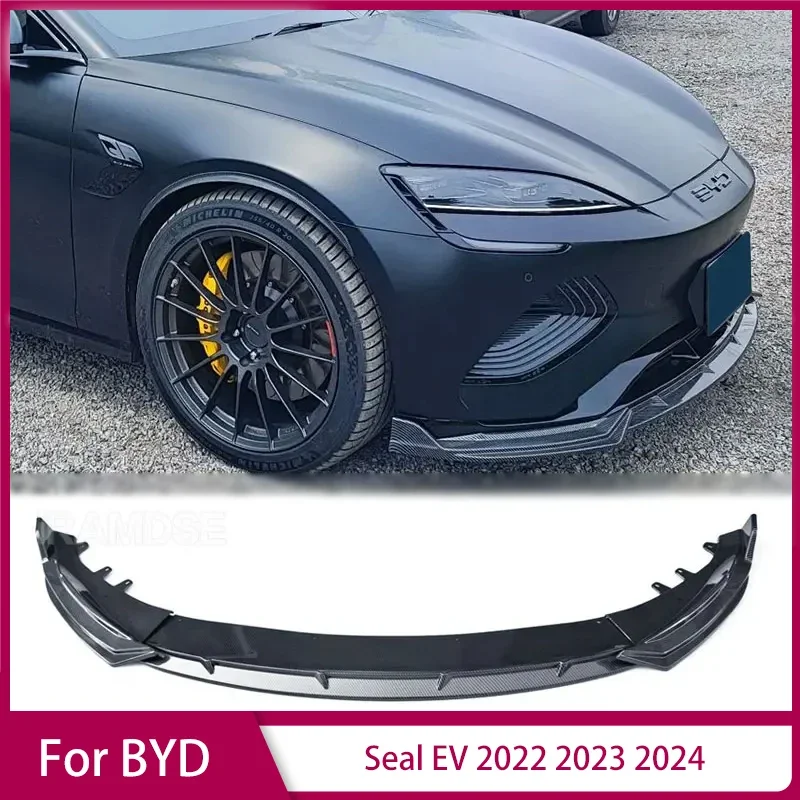 

Передний сплиттер для BYD Seal EV 2022 2023 2024, спойлер бампера, комплект кузова автомобиля, юбки, аксессуары, защита бампера, автозапчасти