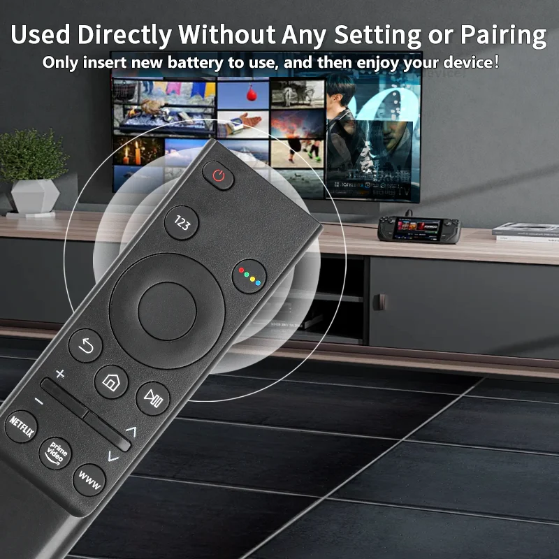 BN59-01358D لاستبدال أزرار Netflix WWW PrimeVideo للتلفزيون الذكي Samsung UN43TU7000KXZL