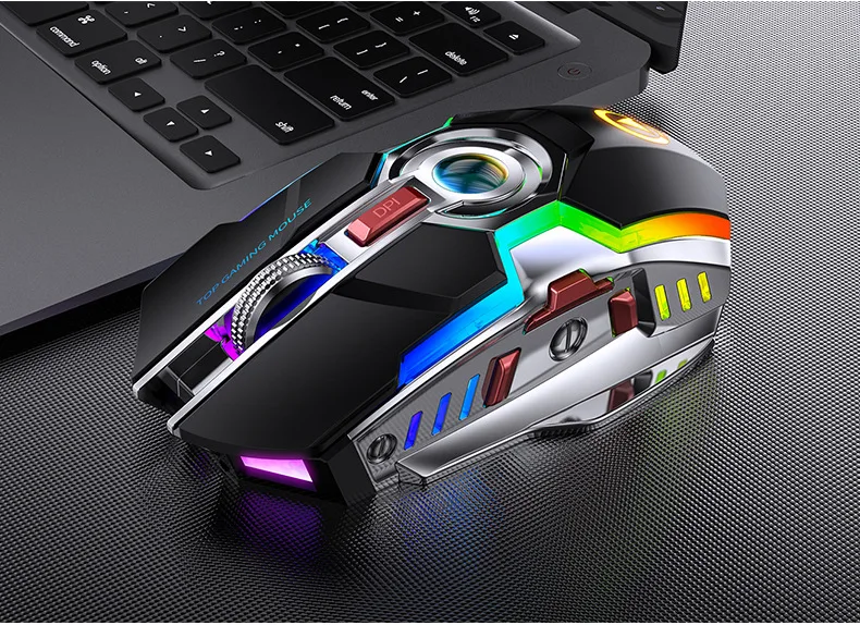 Draadloze Muis Usb Draadloze Muis Stille Ergonomische Muis Rgb