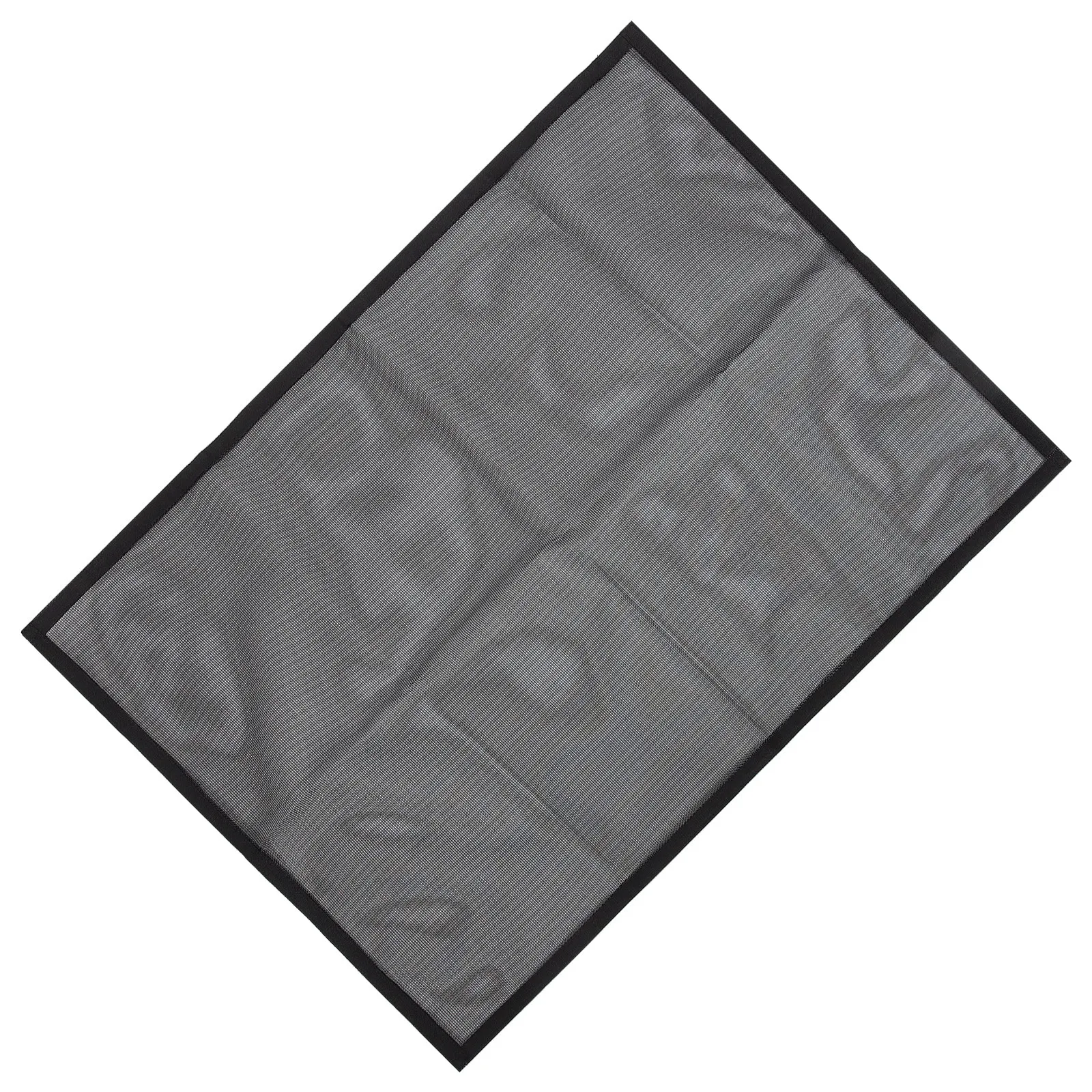 1Set Heavy Duty PVC Fireplace Mesh Screen Sparks Guard for Hearth Safety Black Rust-Resistant High Temp Mesh Fireplace Screen
