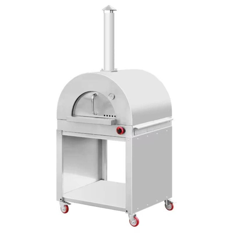 Professional Backyard Kitchen Stainless Steel Built in Gas Pizza Grill Oven Machine With Cabinet for Camping
