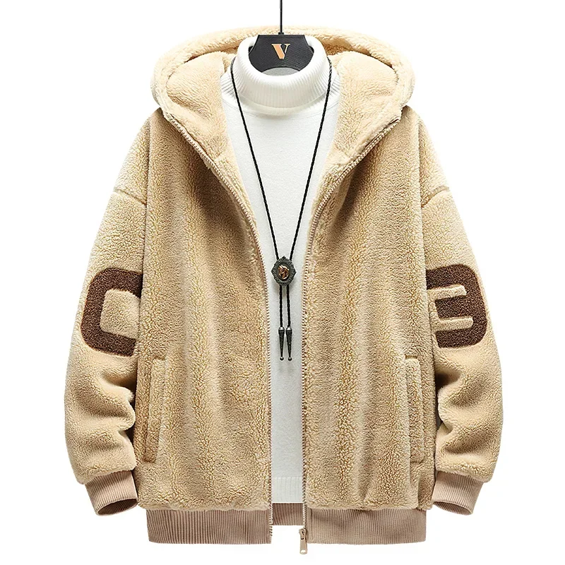 Autumn Winter Men\'s Jackets Jeapan Fashuon Streetwear Harajuku Hooded Jackets Men Casual Men Clothing Wool Jackets Warm jacket