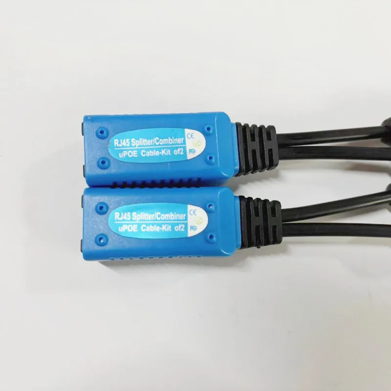 CCTV uPOE Cable RJ45 splitter combiner Cable two POE camera use one net cable POE Adapter Connectors Passive Power Cable