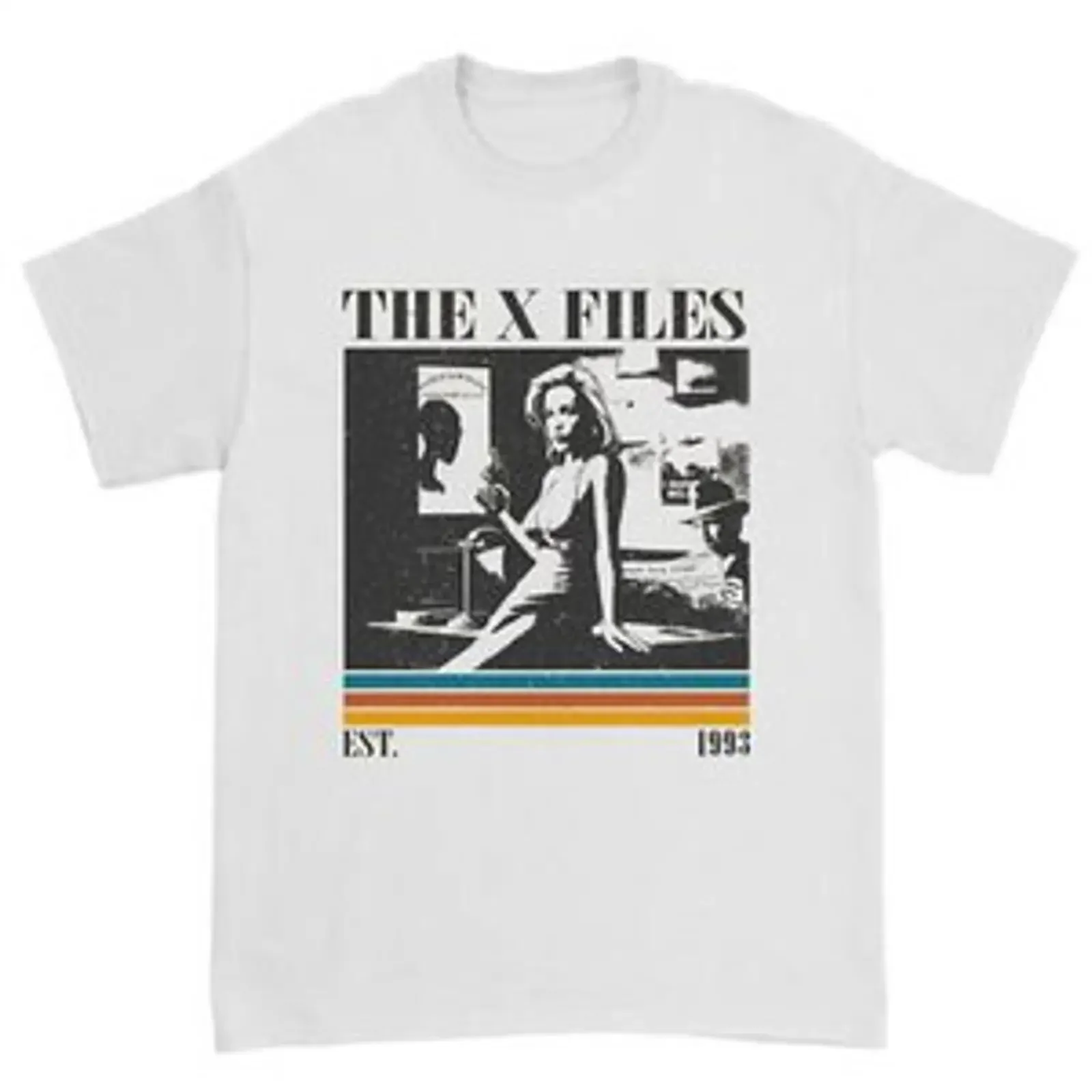The X Files T Shirt Vintage Film  vintage Washed graphic homme Slightly Breathable designer clothes streetwear Soft Versatile