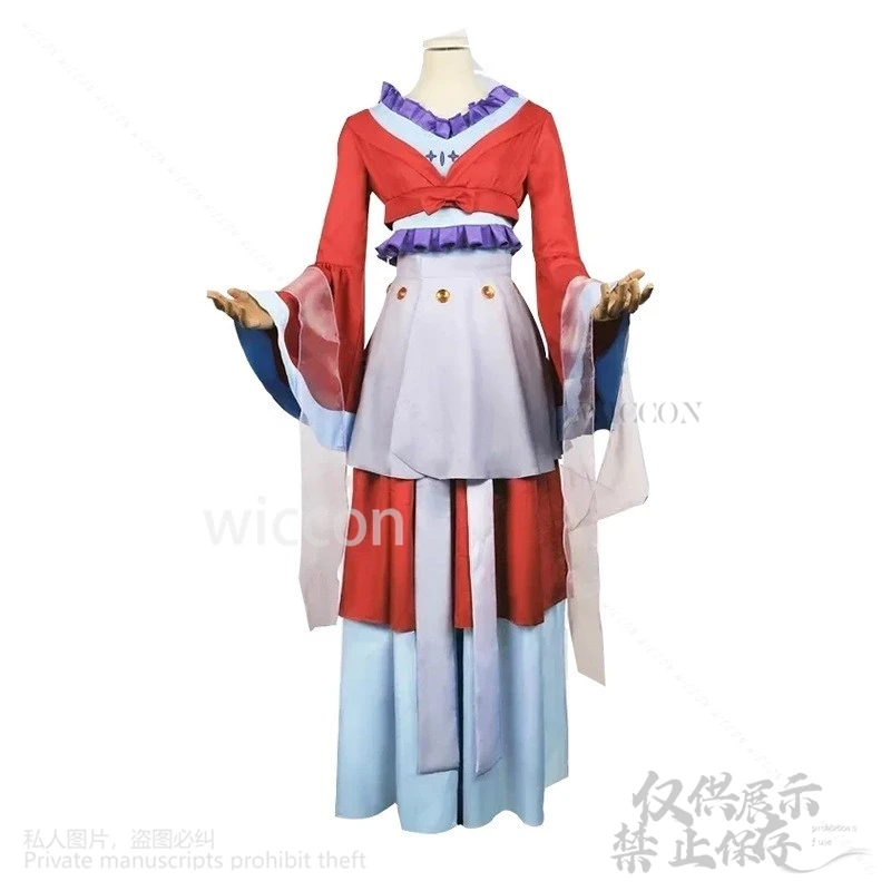 Anime The Apothecary Diaries Cosplay Costume Dancing Maomao Uniform Red Dress Wig Under The Moon Suit For Girls Woman Customized