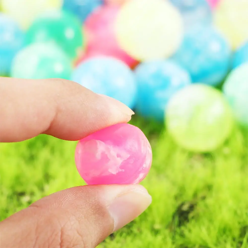 20 piezas de bolas que rebotan en forma de nube para niños, Mini bolas que rebotan de remolino de neón de 19mm, Kit a granel, de goma, antiestrés, divertido, Mini juguete para juegos al aire libre