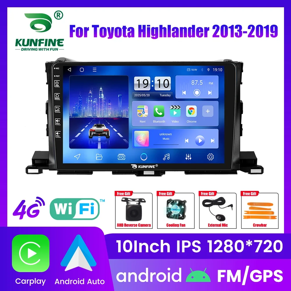 

Автомагнитола Android для Highlander 2013-2019, 2DIN, 8-ядерный процессор, GPS-навигация, IPS-экран, поддержка CarPlay и Android Auto